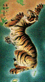 The tiger, symbol of Korea