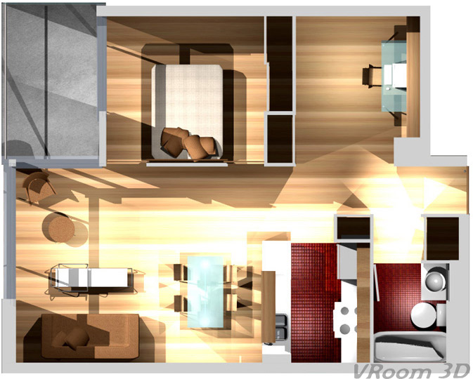 Plan View of 3D Model  -  click for next image