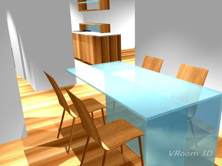 Dining Room Alternate Plan  -  click to return to Portfolio