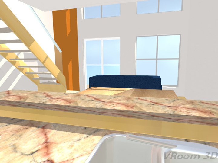 View from Kitchen  -  click for next image